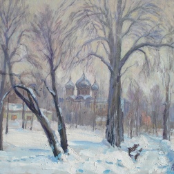 Painting for sale online - Snowy February in the Izmailovo estate