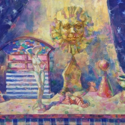 Painting for sale online - Series, Theatre. Behind the Magic Door