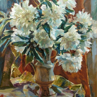 Painting for sale online - Peonies antique