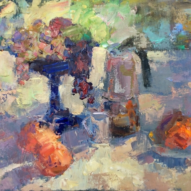 Painting for sale online - Blue vase