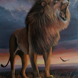 Painting for sale online - Lion