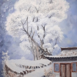 Painting for sale online - In the arms of white silence