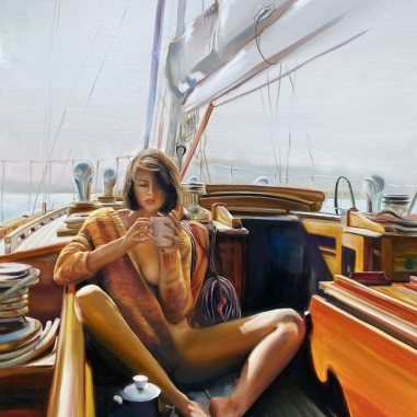 Painting for sale online - Fifty nude or freedom and coffee