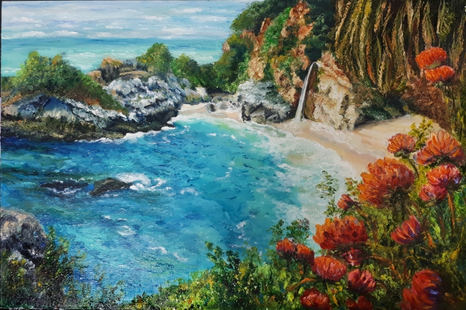 Painting for sale online - The smell of grass in the salty wind