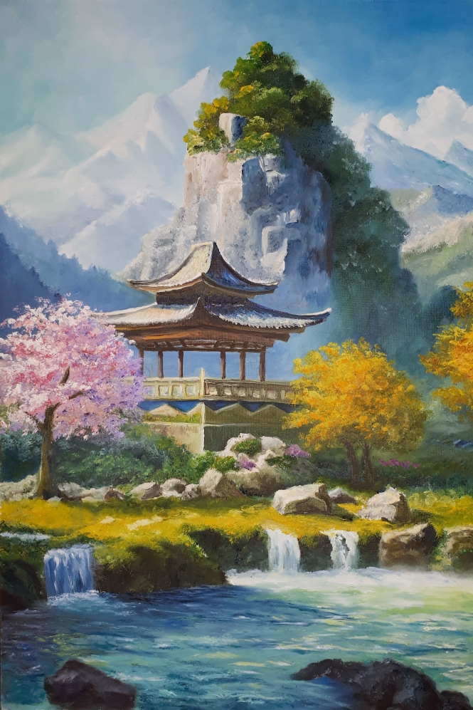 Painting for sale online - Where spring and autumn met