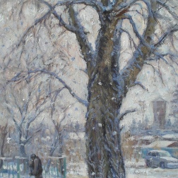 Painting for sale online - Winter in Pavlino
