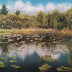 Painting for sale online - In August on the Msta River