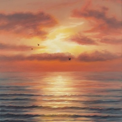 Painting for sale online - Orange sunset