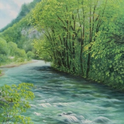 Painting for sale online - On the way to Lake Ritsa, Abkhazia