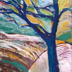 Painting for sale online - Blue tree
