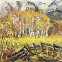Painting for sale online - Spring in the village
