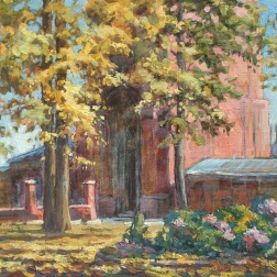 Painting for sale online - The main gate of the Ascension Davidov Hermitage