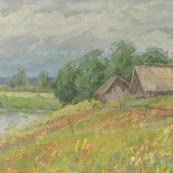 Painting for sale online - Village baths