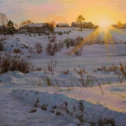 Painting for sale online - Sunset in Beklenishcheva