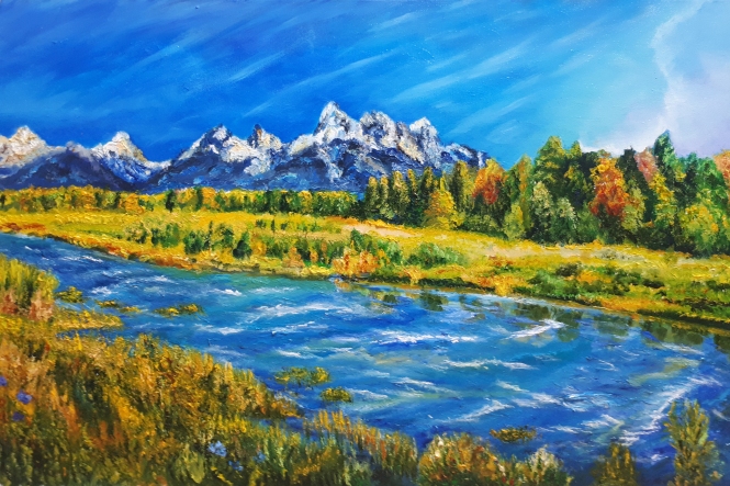 Painting for sale online - Mountain Valley