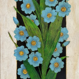 Painting for sale online - Forget-me-nots