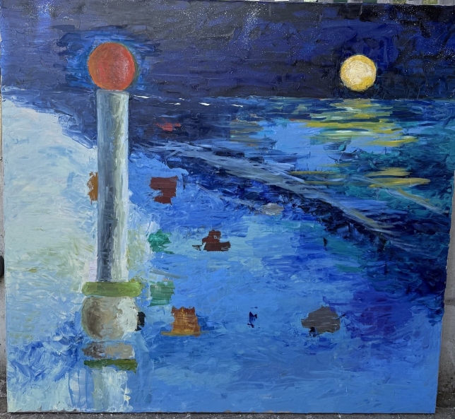 Painting for sale online - Mysterious Planet