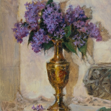 Painting for sale online - Still life with a bouquet of lilacs