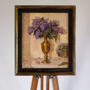 Painting for sale online - Still life with a bouquet of lilacs