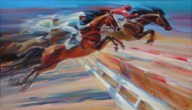 Painting for sale online - Triptych from the Energy series, part one 