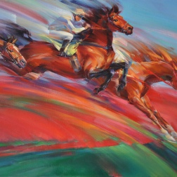 Painting for sale online - Triptych from the series