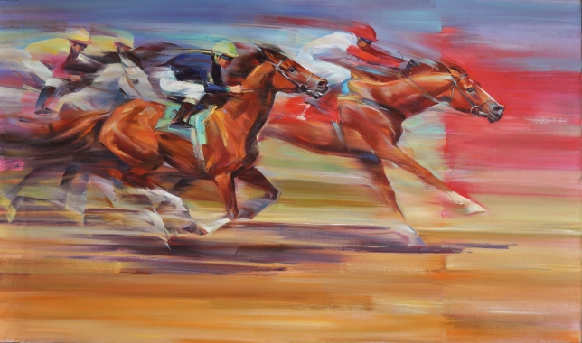 Painting for sale online - Triptych from the Energy series, part three 