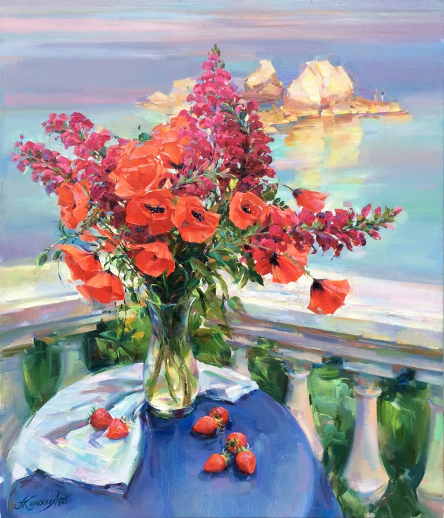 Painting for sale online - May bouquet in Crimea