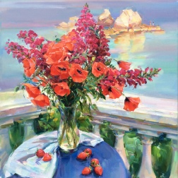 Painting for sale online - May bouquet in Crimea.