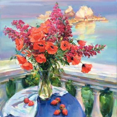 Painting for sale online - May bouquet in Crimea.