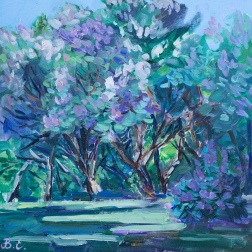 Painting for sale online - Lilac Garden