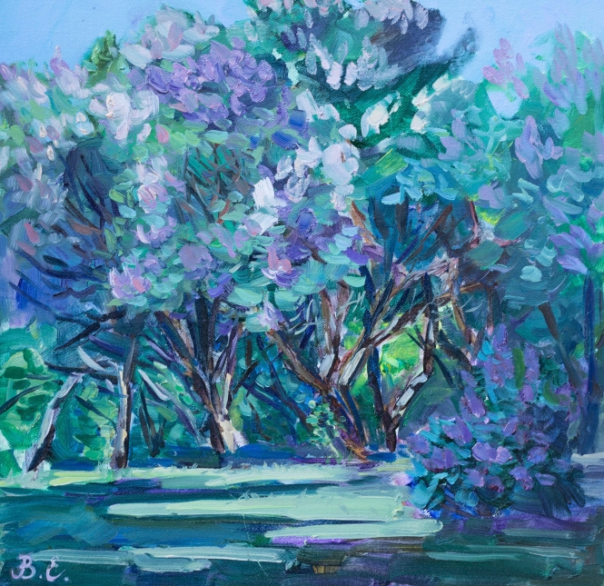Painting for sale online - Lilac Garden