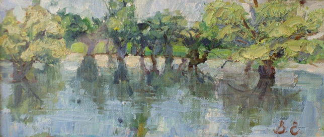 Painting for sale online - Flooded trees