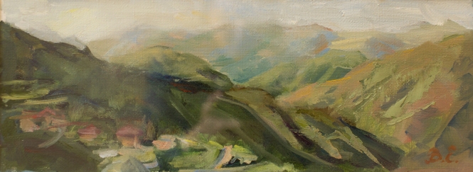 Painting for sale online - Mountains of Dagestan