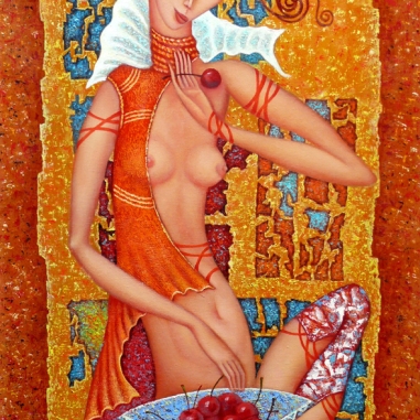 Painting for sale online - Ripe cherry