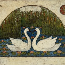 Painting for sale online - Swans