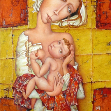 Painting for sale online - Madonna