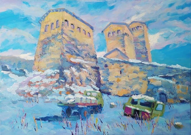 Painting for sale online - The abode of old legends between sleep and reality
