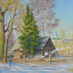 Painting for sale online - Izborsk. March.