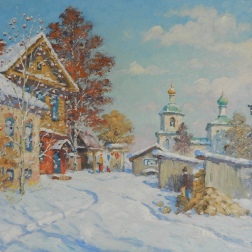 Painting for sale online - Sviyazhsk. Yard.