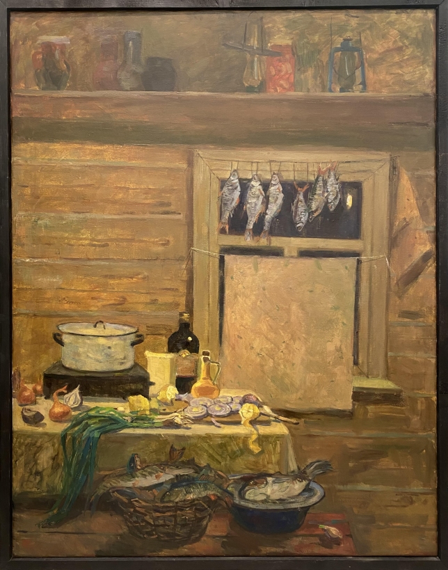 Painting for sale online - Still life with fresh fish