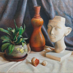 Painting for sale online - Still life with Nefertiti