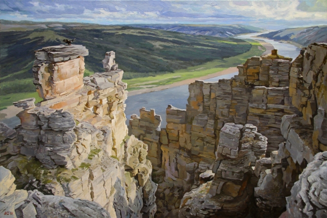Painting for sale online - Above the valleys