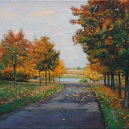 Painting for sale online - In the park in autumn