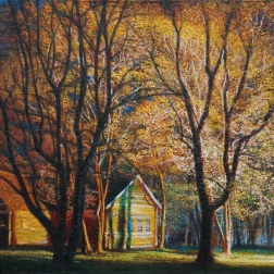 Painting for sale online - A hut in the forest