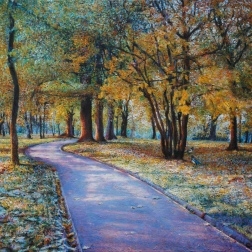 Painting for sale online - The track in Kolomenskoye. Autumn