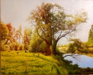 Painting for sale online - Summer sun, Shuya.