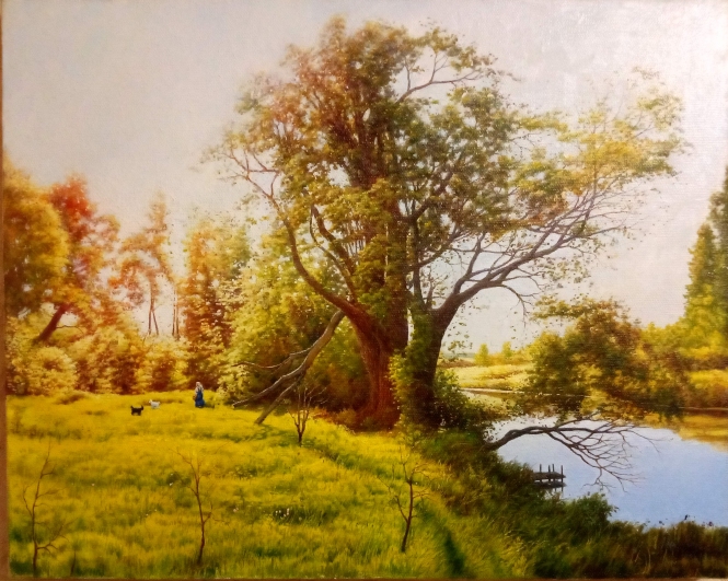Painting for sale online - Summer sun, Shuya.