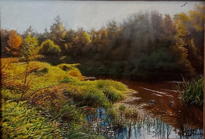 Painting for sale online - River Talka, Ivanovo.