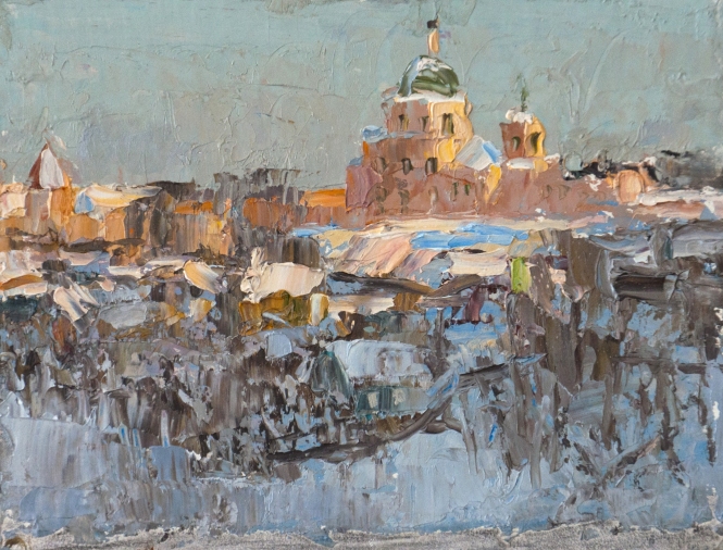 Painting for sale online - A study of St. George's Church