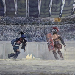 Painting for sale online - Fight